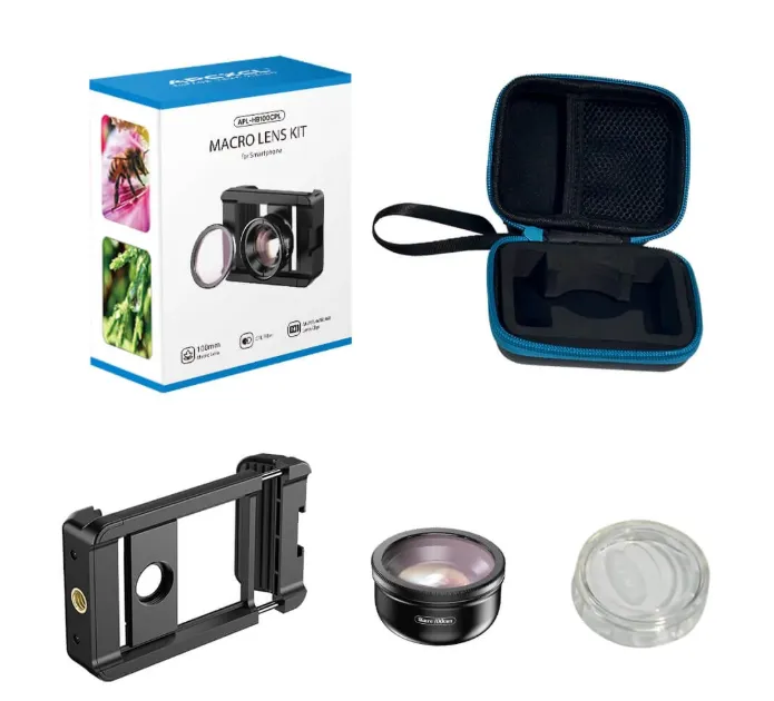 100mm macro lens for mobile phones capturing extreme close-up details of nature and objects