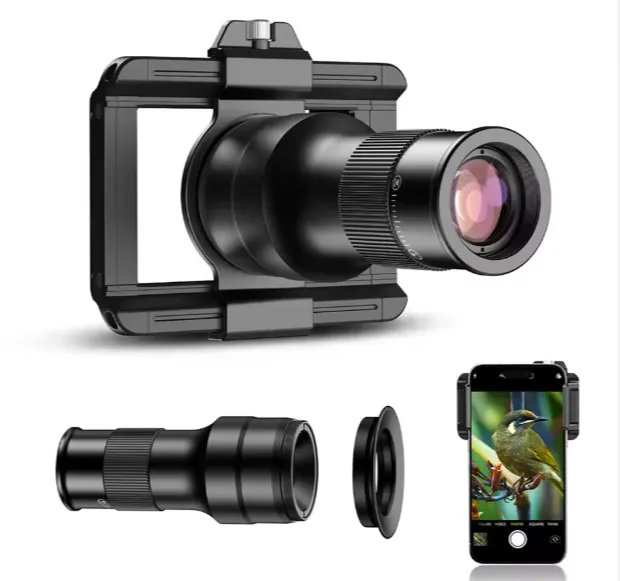 Apexel APL-TM6 15cm macro lens and 6x telephoto 2-in-1 professional smartphone optical lens