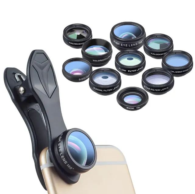Apexel mobile camera lens with high-definition optics for iPhone, Samsung, and Pixel phones