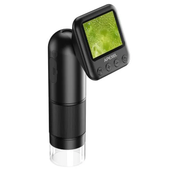 Apexel MS008 digital handheld microscope with 800x magnification for portable scientific use