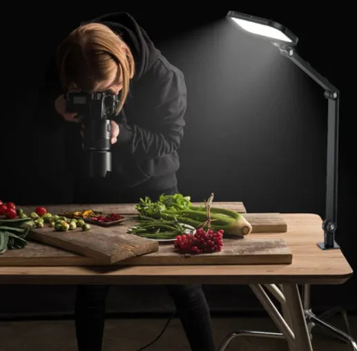 Apexel FL25 streamer LED desk lamp for content creators and live streaming with adjustable brightness